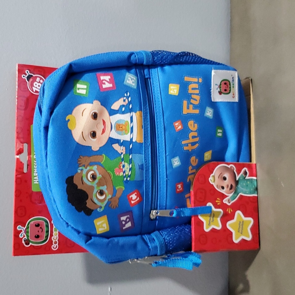 Cocomelon Kids Backpack with Safety Leash
